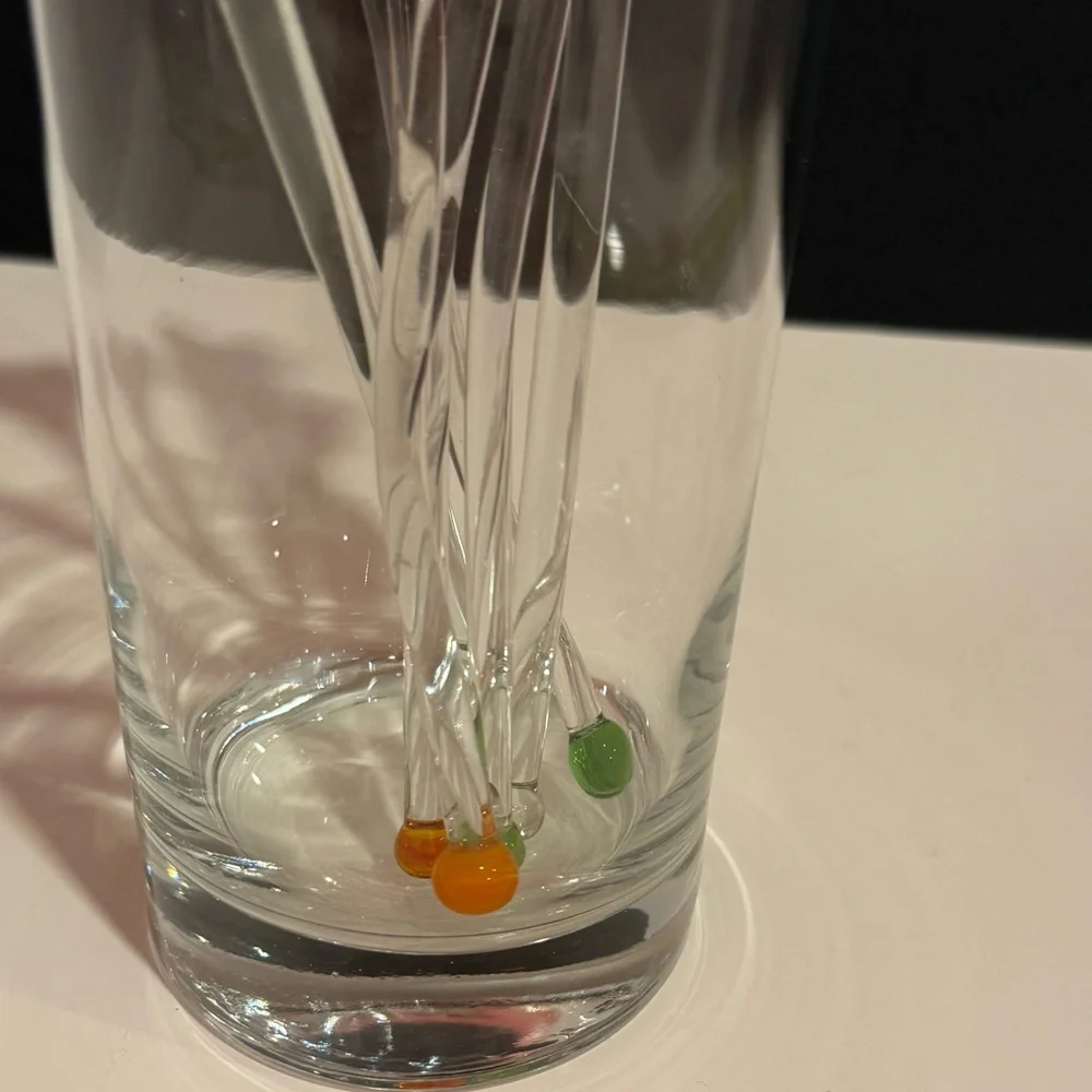 Colorful Heart and Star Drink Stirrers Swizzle Sticks